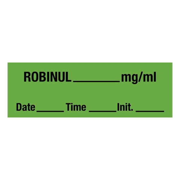 Robinul_mg/ml DTI 1/2 x 500 Green w/Black